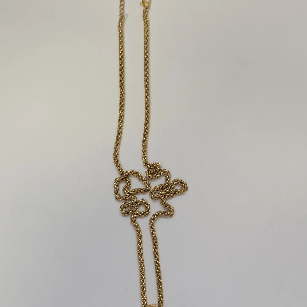 Gold Crown Initial Pendant Necklace